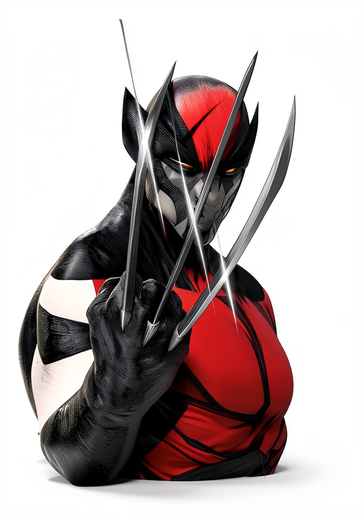 Installing Marvel Ultimate Wolverine Kindle Graphic Novel 160‑Page Superhero on a wooden desk