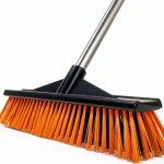 18" Heavy Push Broom for Outdoor Floor Cleaning Heavy Duty Outdoor Broom with 54" Long Handle,Outdoor Broom for Deck,Driveway,Garage,Yard,Deck,Patio,Warehouse,Concrete-0