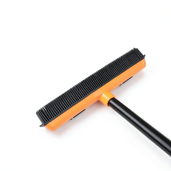 Rubber Broom and Carpet Rake for Pet Hair Removal, 49 Inch Three Section Stainless Steel Pole, Hair Removal Tool, Pet Broom and Rubber Putty, Suitable for Blankets, Hardwood Floors, Ceramic Tiles-3
