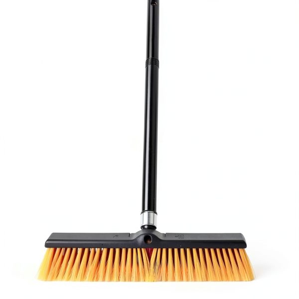DSV Standard 18’’ Push Broom Outdoor Heavy Duty with 59.4’’ Long Handle, Industrial Broom with Stiff Bristles, Floor Broom for Cleaning Patio Garage Shop Deck Concrete Wood Stone Tile Floor-5