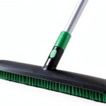 Eyliden X-Large Floor Scrub Brush, 2 in 1 Scrape Brushes with Rubber Squeegee | 55.3" Long Handle, 15" Wide Stiff Bristle Head | Floor Scrubber for Deck Kitchen Shower Bathroom Tub Tile Patio Wall-0