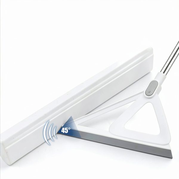 Multifunction Silicone Broom，Squeegee Broom Sweeping Water and Pet Hair，Rubber Magic Broom Sweeper for Floor Bathroom Kitchen Shower，Rugs，Glass Windows（White）-3