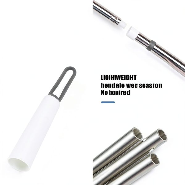 Multifunction Silicone Broom，Squeegee Broom Sweeping Water and Pet Hair，Rubber Magic Broom Sweeper for Floor Bathroom Kitchen Shower，Rugs，Glass Windows（White）-6