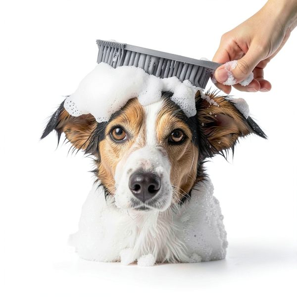 Pet Hair Removal Broom TidyBliss 57in Extendable with Squeegee Gray-4