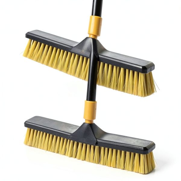 Yocada 18 Inch Push Broom Heavy-Duty Outdoor Commercial Broom Brush Stiff Bristles for Cleaning Patio Garage Deck Concrete Wood Stone Tile Floor 65.3 inch Long-4