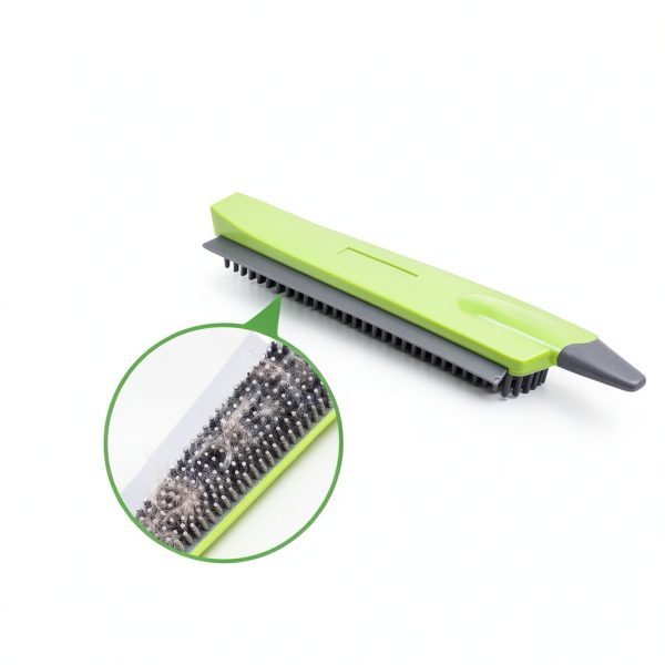 Rubber Broom Homilifibra 57 inch Long Handle Pet Hair Remover Green-6