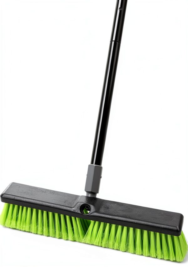 Indoor Shop Garage Push Boom 18 inch Broom KalTell Soft Bristles-0