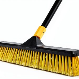 Yocada 18 Inch Push Broom Heavy-Duty Outdoor Commercial Broom Brush Stiff Bristles for Cleaning Patio Garage Deck Concrete Wood Stone Tile Floor 65.3 inch Long-0